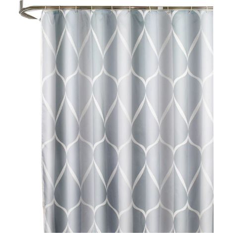 Duschvorhang, 180 x 180 cm, maschinenwaschbarer Polyester-Duschvorhang mit 12 Haken, Badewannenvorhang fürs Badezimmer (1/5)