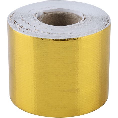 1 roll of reflective gold aluminum foil tape for cars (10 m 5 cm) (1/5)