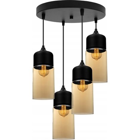 HÄNGENDE DECKENLEUCHTE, GLASPLAFON, LED-LAMPE
