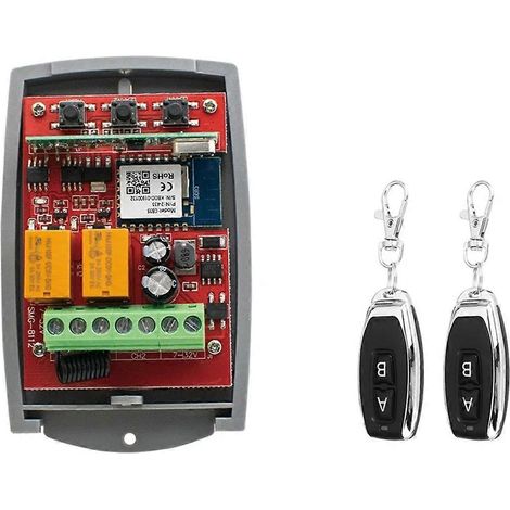Récepteur RF de télécommande de porte de garage à code tournant 433 MHz 7-32 V (1/5)