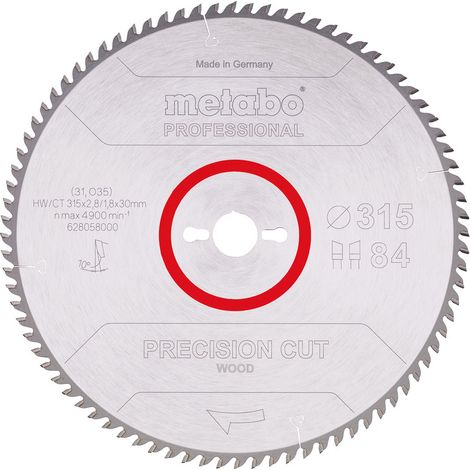 Metabo - Lama per sega per legno 315x30 mm, 84 denti 628058000 (1/2)
