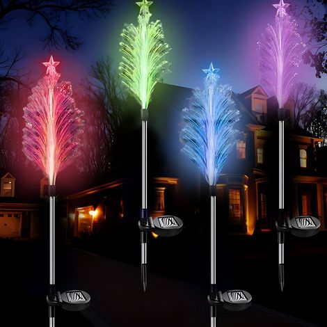 Lampe solaire méduse avec panache et étoile. Lot de 2. RGB - Multicolore - SL1163 (1/5)