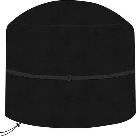 Housse imperméable et coupe-vent pour grand foyer extérieur, fabriquée en matériau 210D ultra-résistant et indéchirable. (1/5)