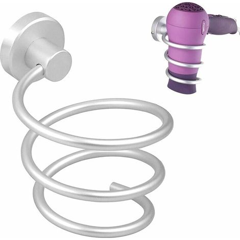 Support de sèche-cheveux en aluminium spatial pour salon de coiffure (1/4)