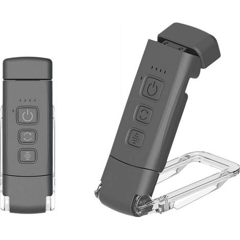 Lampe de lecture, 3 modes de couleur et 5 niveaux de luminosité réglables, [Fonction minuterie et rechargeable par USB] Lampe de chevet à pince, 80 heures d'autonomie,(Noir) (1/4)