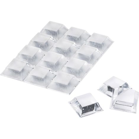 3M SJ 5323 MPCB Gerätefuß selbstklebend, quadratisch Transparent (Ø x H) 20.6 mm x 7.6 mm 12 St.