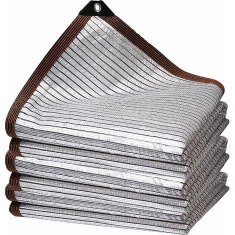 Filet d’ombrage Rectangulaire 4mx4m – Argent – Protection Solaire 85% Anti-UV – pour Jardin, Serre, Potager, Pergola – Toile d’ombrage Extérieur (1/5)