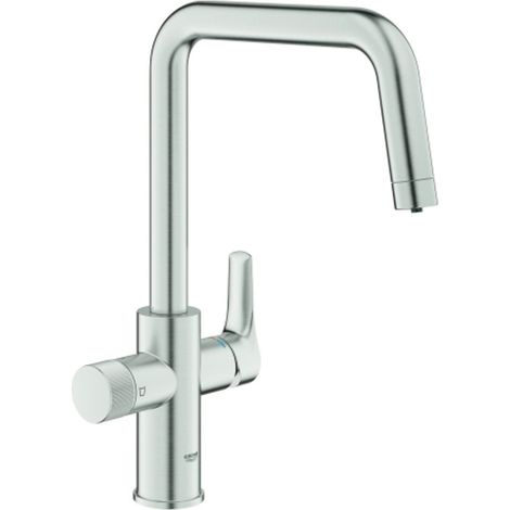 GROHE Miscelatore acqua filtrata GROHE Blue Pure Eurosmart 30583 bocca a U supersteel, 30583DC0