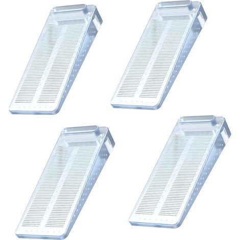 Arrêts de Portes, 4pcs Antidérapante Cale Porte au Sol avec Hauteur Réglable,Ces Cales être Utilisées sur Une Base Genre Carrelage, Béton, Ciment,Tapis, Sols Stratifiésetc, Transparent (1/5)