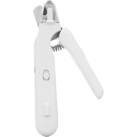 Lime à ongles et coupe-griffes 2 en 1 pour chiens, avec lumière LED, pour chats et chiens de petite, moyenne et grande taille - Blanc (1/3)