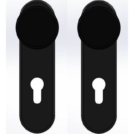 Manivela Pta 72Mm Antipanico Cisa Ne 7070 Pomo Y Bocallave 1