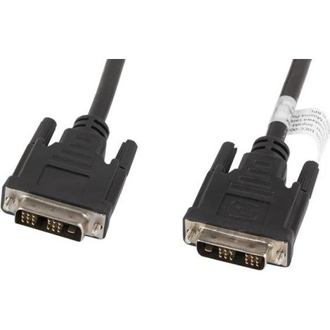 LANBERG DVI-D-Kabel (18+1) Stecker auf DVI-D (18+1) Stecker CA-DVIS-10CC-0018-BK Maximale AUFLÖSUNG (1/2)
