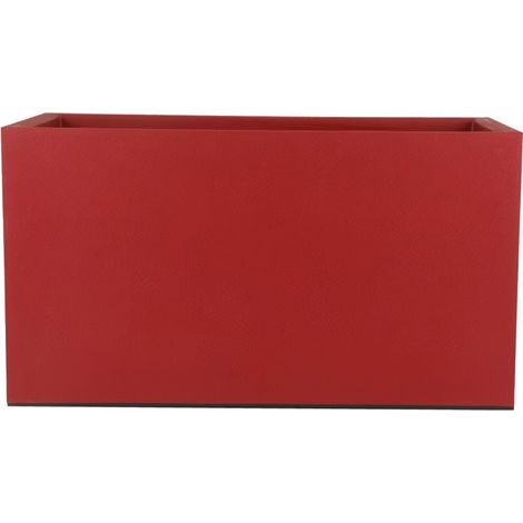 Jardinière - RIVIERA - Granit - 79x39,5x44,5 cm - Rouge (1/5)