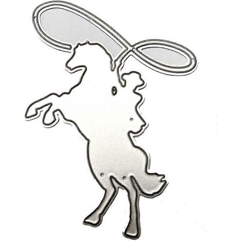 Metall-Stanzformen, Reitpferd-Prägeschablone, Stanzformen, Kartenherstellung, Scrapbooking