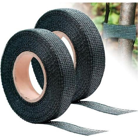 Baumbefestigungsbänder für den Garten, 3 cm × 50 m, atmungsaktives PVC, Pflanzenbinder zum Fixieren und Anbinden von Bäumen, Grün (1/5)