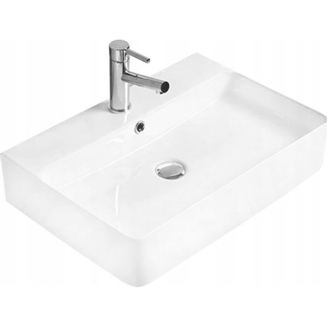Mexen Benita lavabo sobre encimera 60 x 41 cm, blanco - 21396000 (1/2)