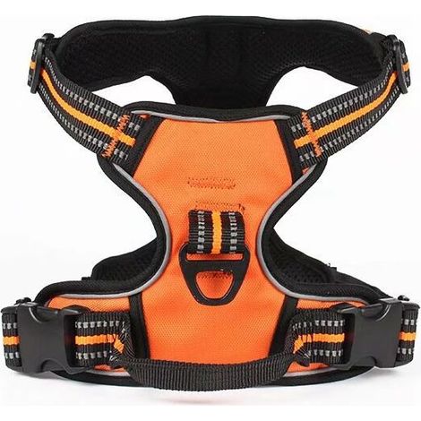 Laisse pour chiens de petite, moyenne et grande taille, vêtements pour chiens, vêtements pour animaux de compagnie, accessoires pour animaux de compagnie (orange S) (1/2)