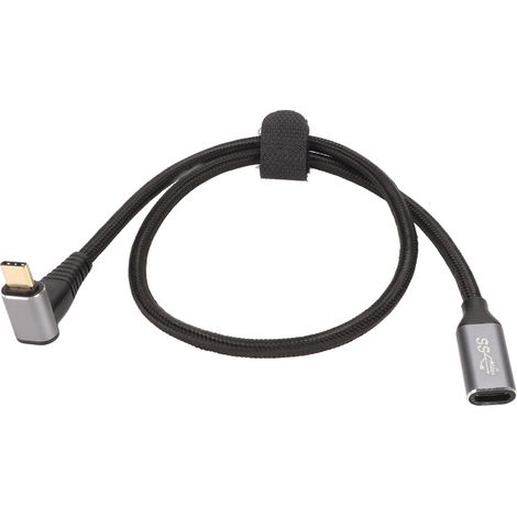 Câble USB C Mâle vers Femelle 100W PD Charge Rapide 10Gbps 4K 60Hz pour Steam Deck et Consoles de Jeu 50cm