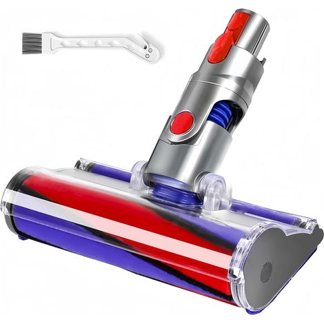 Tête de Brosse à Rouleau Souple pour Dyson V7 V8 V10 V11 V15 Aspirateur  Accessoire de Rechange Motorisée pour Sans Fil Dyson SV10 SV11 SV12 SV14, Embout Brosse Parquet Sols Durs et Poils d'Animaux (1/5)
