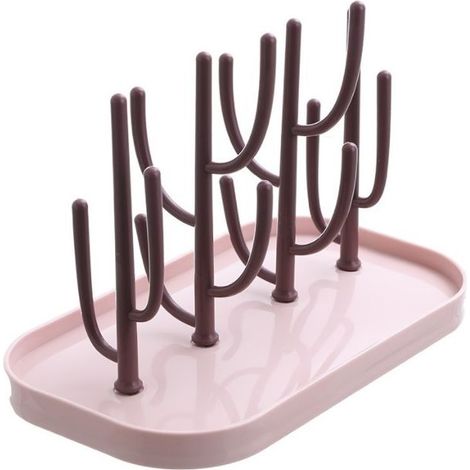 Stendino biberon - stendino biberon, Porta-bottiglie - Porta-flaconi rimovibile, Porta-biberon-rosa - Porta-biberon rosa PP - Porta-biberon PP (1/5)