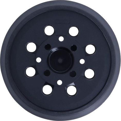 Platorello abrasivo da 125 mm con gancio e anello compatibile con levigatrice orbitale casuale Bosch PEX 300/400 AE Poweka (1/4)