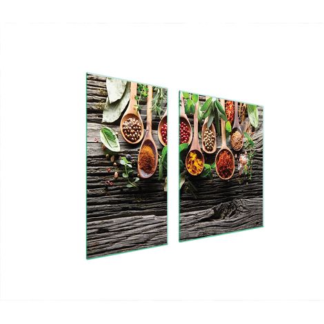 GLASSCHUTZPLATTE FÜR HERD 90x52 SPICES (1/5)