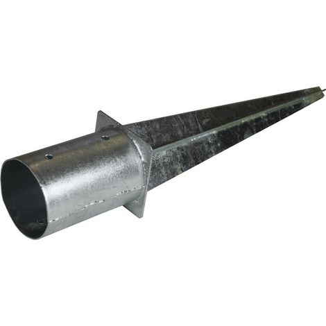 Einschlaghülse Bodenhülse rund Ø 80 100 120 mm 60 cm verzinkt Pfostenträger 100 mm