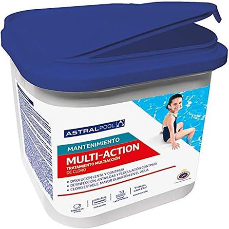 Cloro Multiacción Tabletas 250 grs. 5 Kg AstralPool.