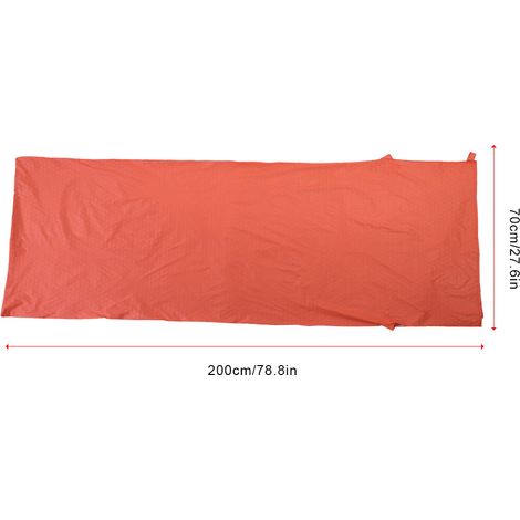 Sac de couchage orange ultra-chaud, léger et compact pour randonnée et camping en plein air