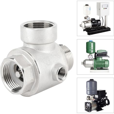 Clapet anti-retour à cinq voies DN25, clapet anti-retour spécial pour pompes à eau à fréquence variable, clapet anti-retour fileté. (1/5)