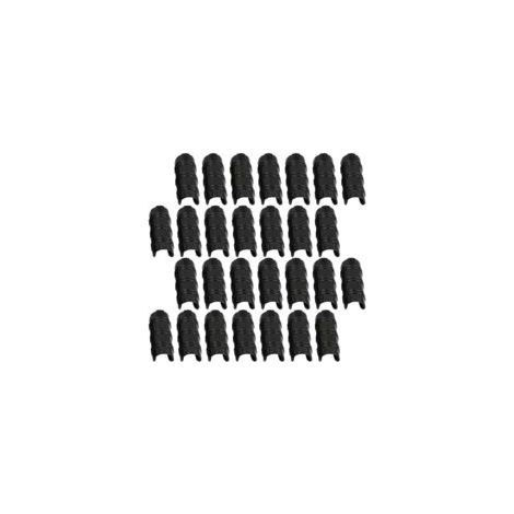 30 Pcs Bâtiments De Jardin Tube Clip PC, Serre Cadre Pinces De Tuyau Tube Film Clip, Noir 20mm (1/5)