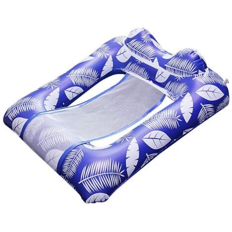 Bouée gonflable pour piscine, matelas flottant gonflable pour la natation, hamac aquatique, jouets de plage avec appui-tête pour les jeux d'été, anneaux flottants (1/5)