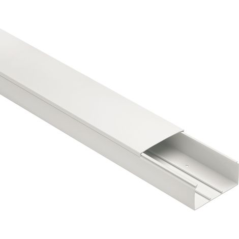 Canale Portacavi Dim. 200X80 Bianco (2Mt) (Elettrocanali Cod. Eccp20080B)