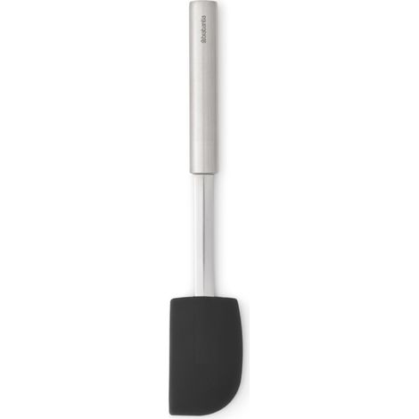 Brabantia Spatola profilata in silicone con manico in acciaio opaco, resistente al calore, flessibile, antigraffio, lavabile in lavastoviglie (1/3)