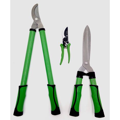 3er-Set Astschere Heckenschere Rosenschere Gartenschere Baumschere Strauchschere (1/5)