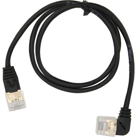 Câble Ethernet CAT8 0,6 m haute vitesse CAT8 plaqué or diamètre extérieur 3,8 mm, connecteurs RJ45 mâle-mâle, câble réseau à fibre optique