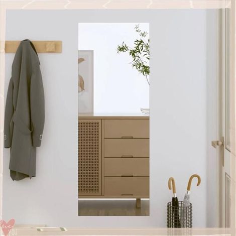 350444 Miroir mural 30x80 cm verre rectangulaire (1/5)
