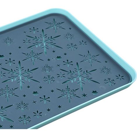 Rechteckiges Teetablett aus Kunststoff, kreativer Abtropfhalter, ideal für den Gebrauch im Wohnzimmer, nordischer Stil, minimalistischer Tassenabtropfer. (1/4)