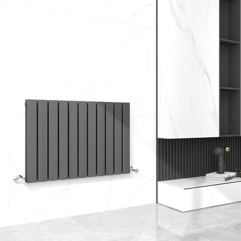 600 x 748mm Double Designer Flat Panel Central Heating Radiator ANTHRACITE