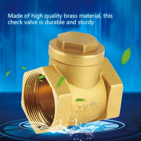 Clapet anti-retour à battant laiton DN50 filetage femelle 232PSI pour prévenir le retour d'eau (1/5)