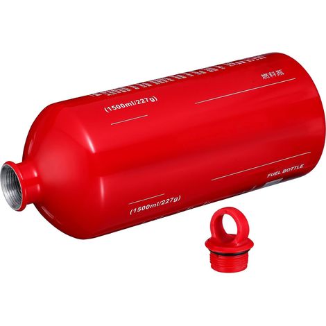 Alliage D'aluminium Bouteille de Carburant Moto Rouge 1500ml (1/5)