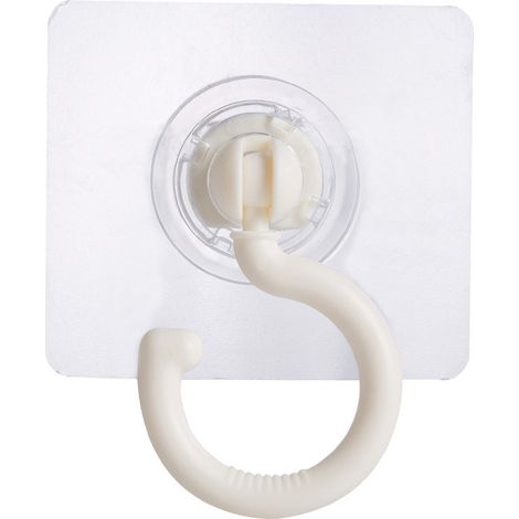 Crochet De Plafond Sans Perçage - Rotation 360 Degrés - Pour Moustiquaire Et Rideau - Installation Adhésive - Lot De 4 (1/5)