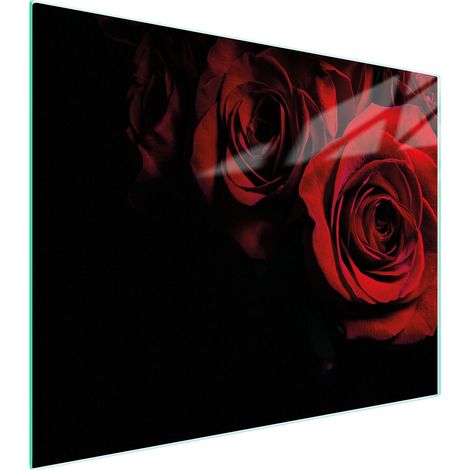 Glasschneidebrett 52x40 Rose (1/5)