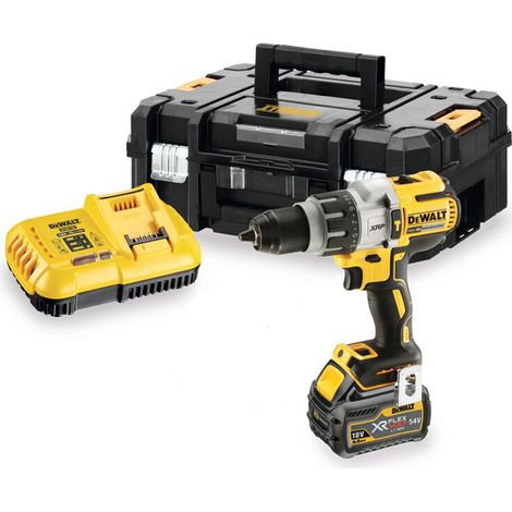 DeWalt DCD996T1 18V XR Brushless Combi Hammer Drill - 1x 6.0Ah Battery, Charger & TSTAK II Case (1/3)