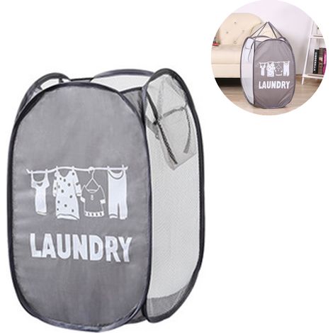Panier à linge pliable, panier de rangement pour le linge, panier de rangement, seau, rangement rond, idéal pour l'organisation de la maison et la chambre d'enfant (1/5)