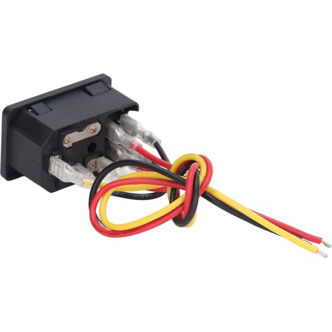 3-poliger IEC320 C14 Wippschalter mit Kontrollleuchte, Sicherung, AC250V 10A Eingangsstecker, 4 Stück, für 3D-Drucker und Netzteil. (1/5)