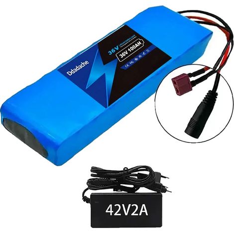 Batería de iones de litio para vehículos eléctricos, capacidad de 3000 mAh, certificación CE, cargador T-DC. (1/2)