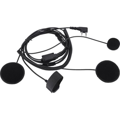 Micro casque Bluetooth moto avec PTT pour talkie-walkie et communication radio (1/5)