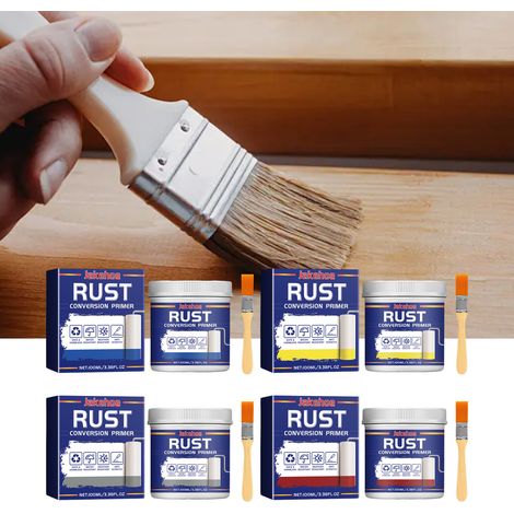 Apprêt antirouille, peinture métallisée, agent de conversion pour la conversion et la rénovation de radiateurs antirouille – bleu (1/5)
