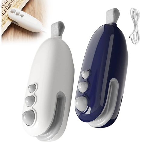 2 mini selladores de bolsas con cortador e imán, sellador portátil 2 en 1 recargable para sellar y cortar bolsas de alimentos, sellador térmico para bolsas de plástico, bolsas de refrigerio y almacena